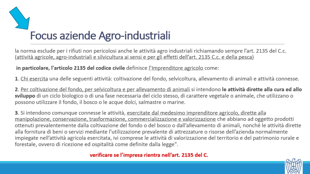 Focus sulle aziende agroindustriali